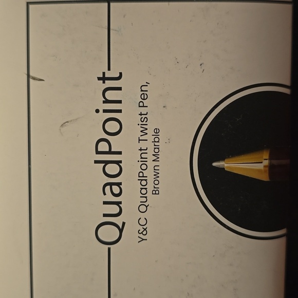 ❤️BUY 2 GET 1 FREE QuadPoint Twist Pen, Brown Marble, Retail Price $50.50 - Picture 7 of 8